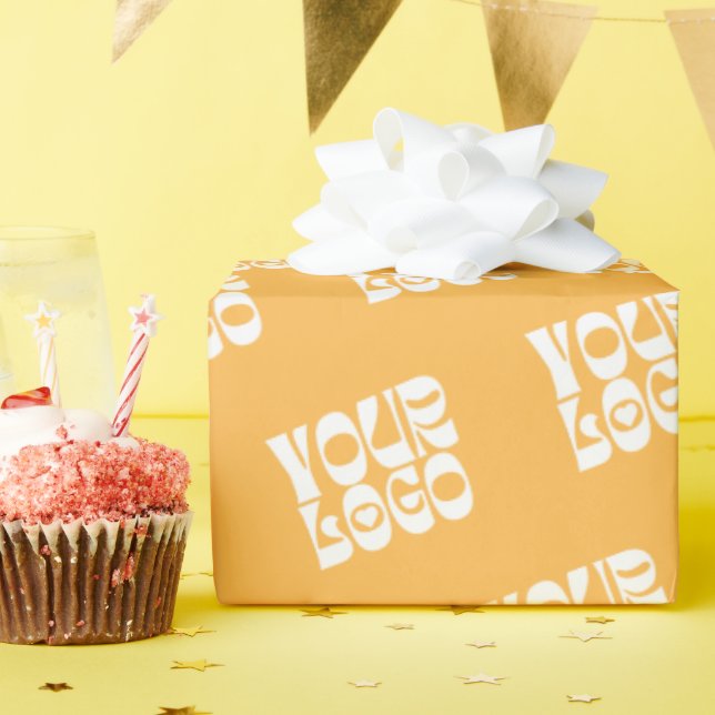 Whitepaper zum Thema gelbe Firmenlogos Geschenkpapier (Geburtstagsparty)