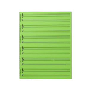 Whitepaper zum Thema "Lime Green Music" Notizblock