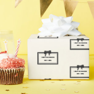 Whitepaper zum Umpacken von Logos für Black Bow Geschenkpapier