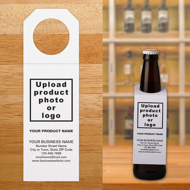 Whitepaper zum Unternehmensprodukt Flaschenanhänger (White bottle hanger tag for the product of your business.)