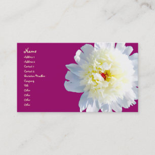 whitepeony3, Name, Adresse 1, Adresse 2, Contac… Visitenkarte