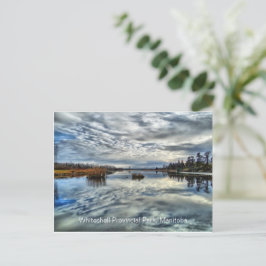 Whiteshell Herbst-Reflexions-Postkarte Postkarte
