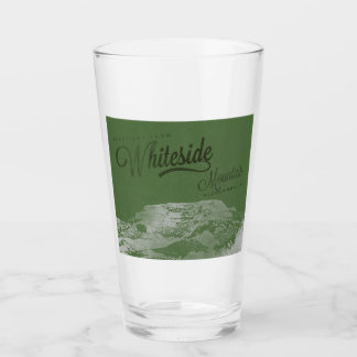 Whiteside Mountain Letterpress Style Pint Glas