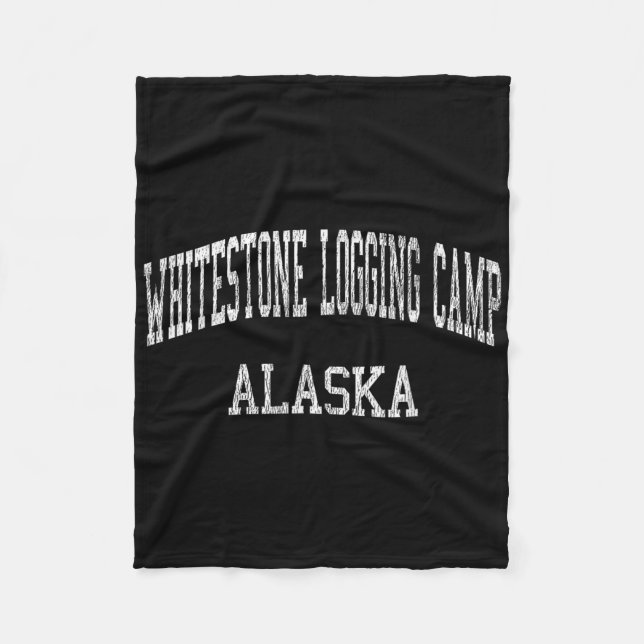 Whitestone Logging Camp Alaska Ak Vintage Athletic Fleecedecke (Vorderseite)