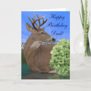 Whitetail Buck Deer Birthday Karte