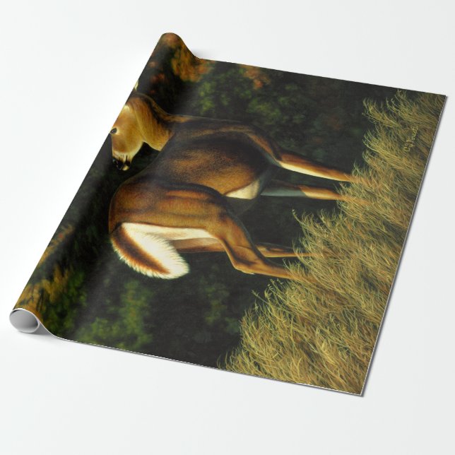 Whitetail Buck Deer im Herbst Geschenkpapier (Ungerollt)