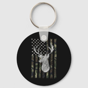 Whitetail Buck Deer Jagd American Camouflage Us Schlüsselanhänger
