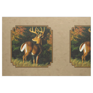 Whitetail Buck Deer Jagdtan Stoff