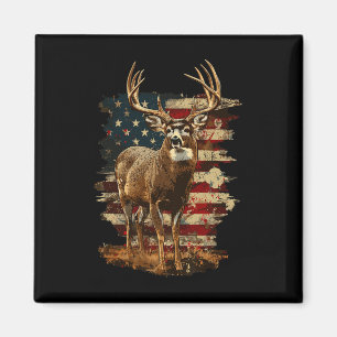 Whitetail Buck Deer Jagen 4. Juli US-amerikanische Magnet