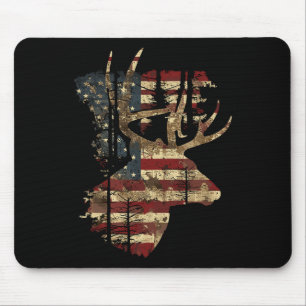 Whitetail Buck Deer Jagen 4. Juli US-amerikanische Mousepad