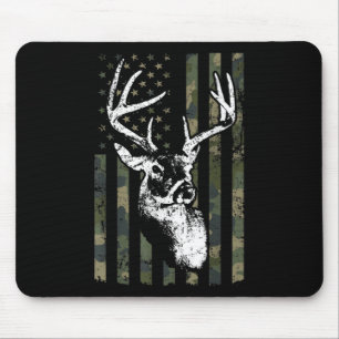 Whitetail Buck Deer Junting USA Camouflage America Mousepad
