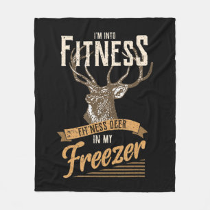 Whitetail Buck Fun Deer Junting Saison I'm Into Fi Fleecedecke