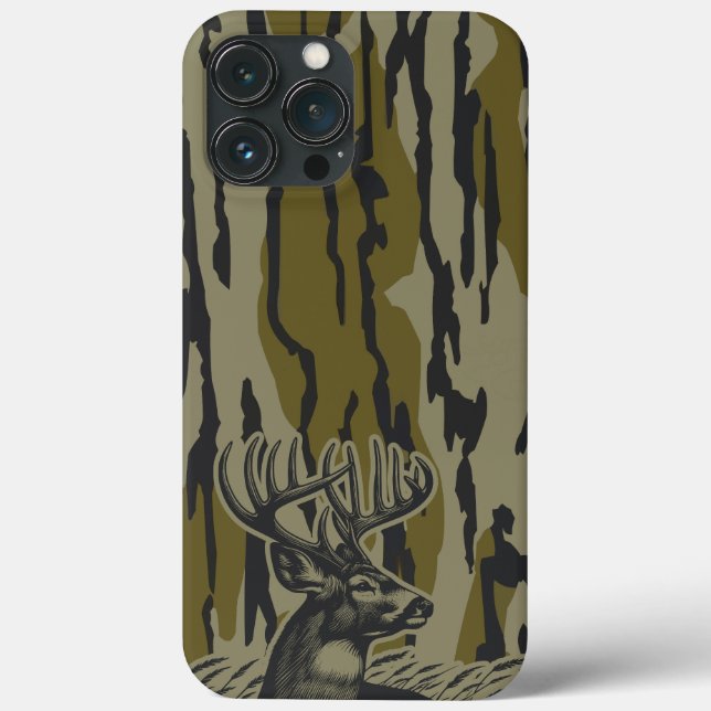 Whitetail Deer Bottomland Camouflage Hirsche Jagd  Case-Mate iPhone Hülle (Rückseite)