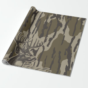Whitetail Deer Bottomland Camouflage Hirsche Jagd  Geschenkpapier