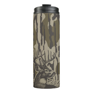 Whitetail Deer Bottomland Camouflage Hirsche Jagd Thermosbecher