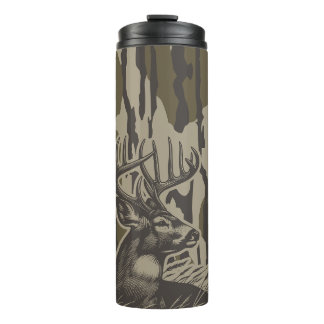Whitetail Deer Bottomland Camouflage Hirsche Jagd Thermosbecher