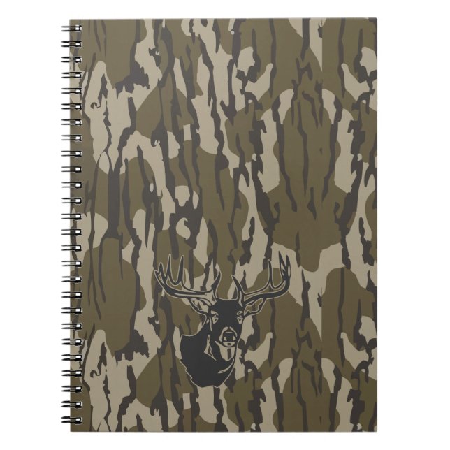 Whitetail Deer Bottomland Camouflage Jagd Camoufla Notizblock (Vorderseite)