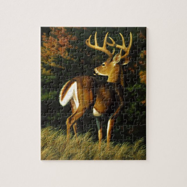 Whitetail Deer Hunter Monster Buck Puzzle (Vertikal)