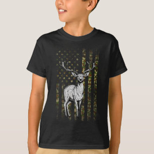 Whitetail Deer Jagd Jäger Gift Camouflage Ame T-Shirt