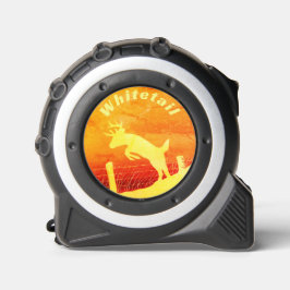 Whitetail Deer Jumping Fence Maßband