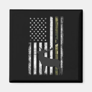 Whitetail Deer Junting Elk Buck Camouflage Americ Magnet