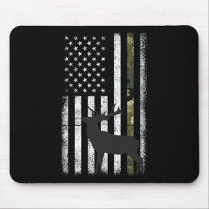 Whitetail Deer Junting Elk Buck Camouflage Americ Mousepad