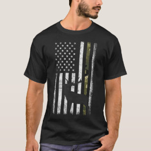 Whitetail Deer Junting Elk Buck Camouflage Americ T-Shirt
