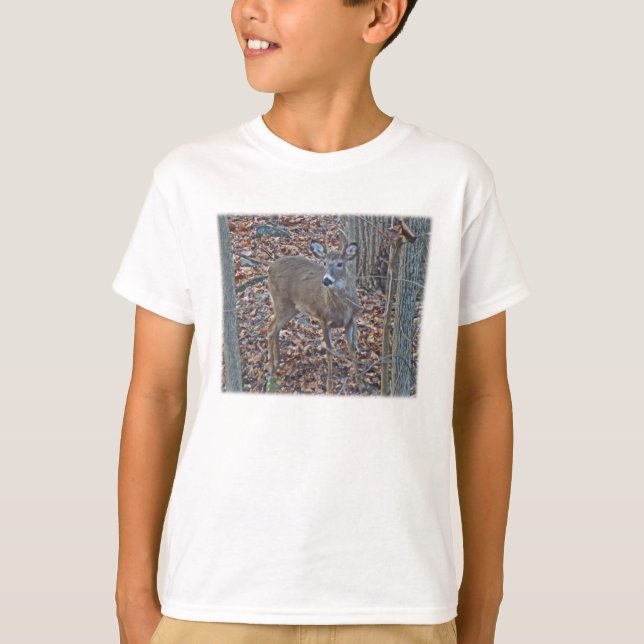 Whitetail Deer Spike Buck Serie T-Shirt (Vorderseite)