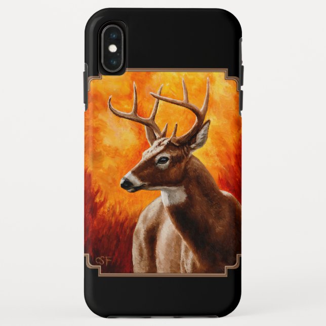 Whitetail Deer Trophy Buck Head Case-Mate iPhone Hülle (Rückseite)