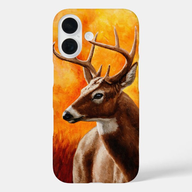 Whitetail Deer Trophy Buck Head Case-Mate iPhone Hülle (Rückseite)