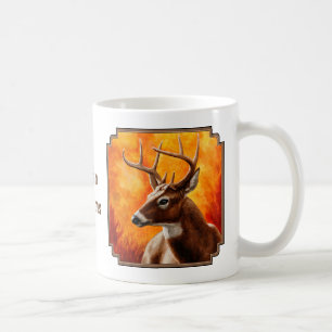 Whitetail Deer Trophy Buck Head Tasse