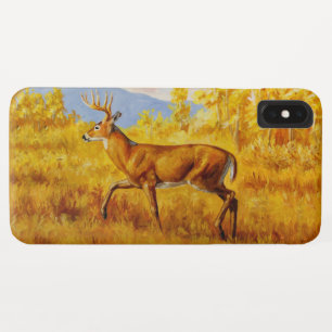 Whitetail Dei im Herbst Aspen Forest iPhone XS Max Hülle