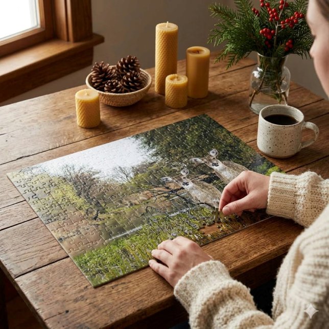 Whitetail Dez in Forest Collage Art Puzzle (Von Creator hochgeladen)