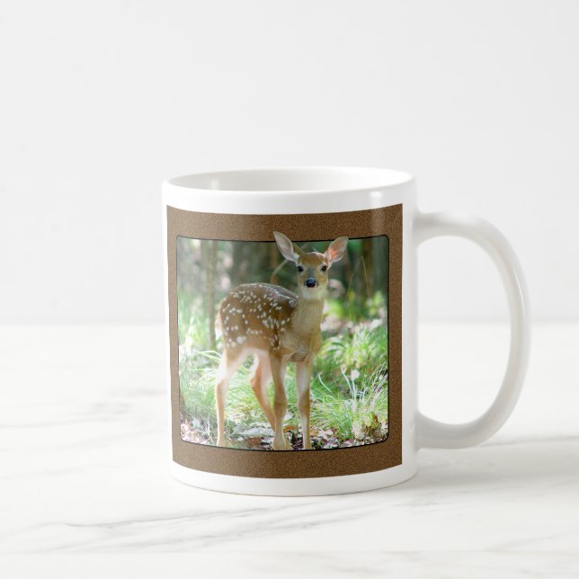 Whitetail-Rotwild-Kitz-Tasse Kaffeetasse (Rechts)