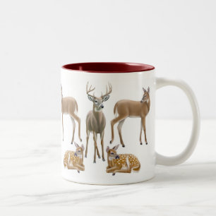 Whitetail-Rotwild-Tasse Zweifarbige Tasse