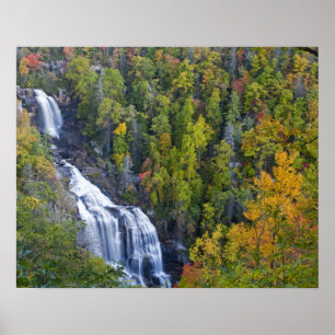 Whitewater Falls im Nantahala National Poster