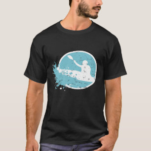 Whitewater Kayak paddeln auf dem großen Fluss T-Sh T-Shirt