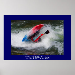 Whitewater Kayak Poster