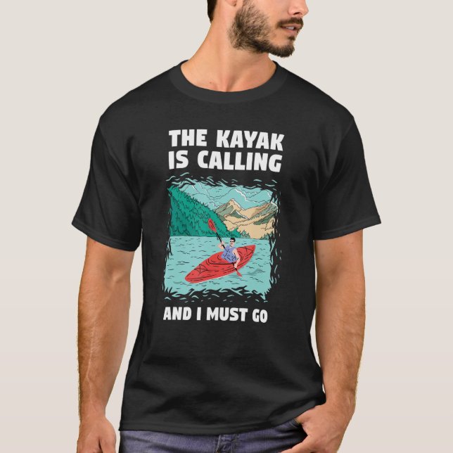Whitewater Kayaking Is The Best Therapy T-Shirt (Vorderseite)