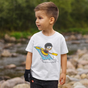 Whitewater Rafting Adventure mit Scared Boy T-Shirt