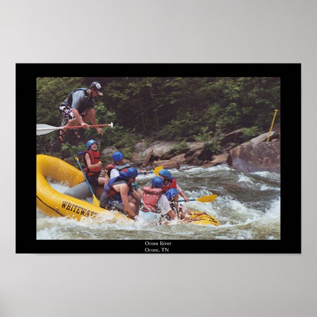 Whitewater Rafting Poster (Vorne)