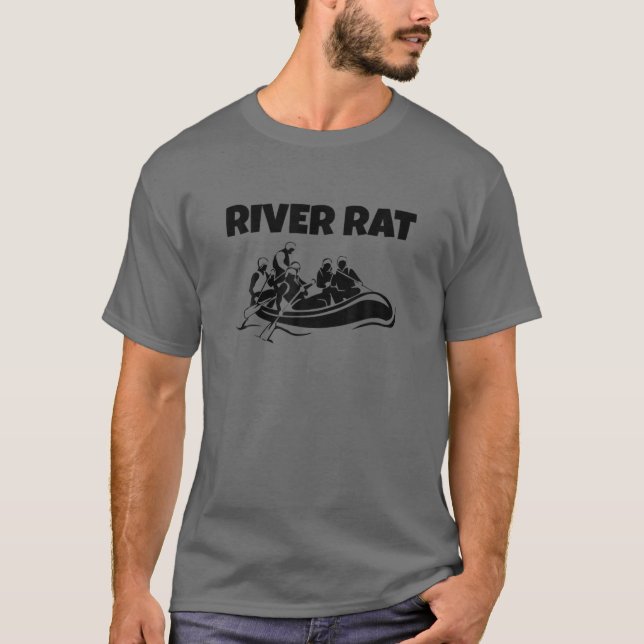 Whitewater Rafting : RIVER RAT T-Shirt (Vorderseite)