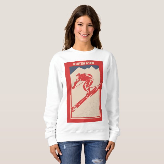 Whitewater Ski Resort in British Columbia Kanada Sweatshirt (Vorne ganz)