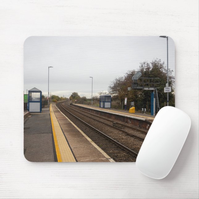 Whitley Bridge Railway Station Mousepad (Mit Mouse)