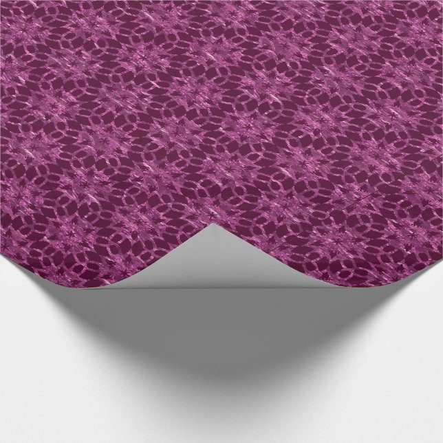 Whitley Star Lace Pattern Viktorianisch Geschenkpapier (Ecke)