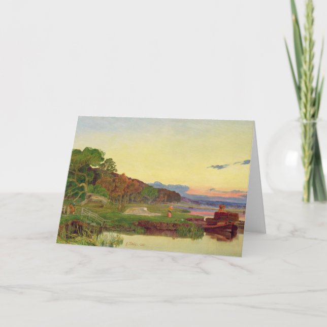 Whitlingham, Norfolk, 1860 (Öl auf Leinwand) Karte (Vorderseite)