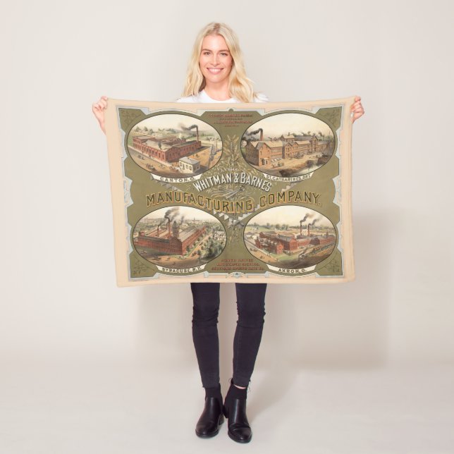 Whitman & Barnes Manufacturing Company. Fleecedecke (Beispiel)