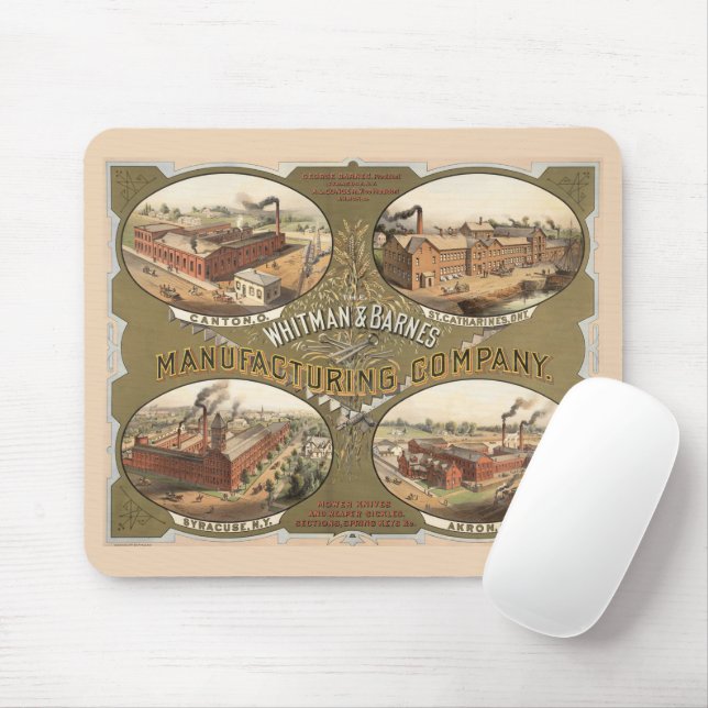 Whitman & Barnes Manufacturing Company. Mousepad (Mit Mouse)