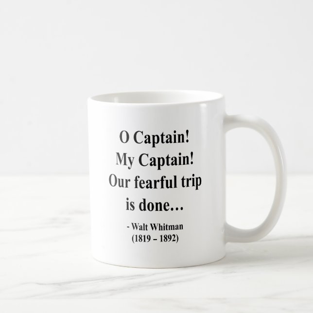 Whitman Zitat 8a Tasse (Rechts)