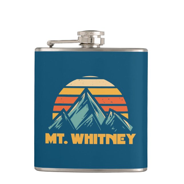 Whitney California Retro Turquoise Flachmann (Vorderseite)